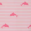 Pieni lisäkuva, jossa Trikoo delfiinit leveillä raidoilla -vaaleanpunainen