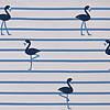 Pieni lisäkuva, jossa Trikoo flamingot kapeilla raidoilla -sininen