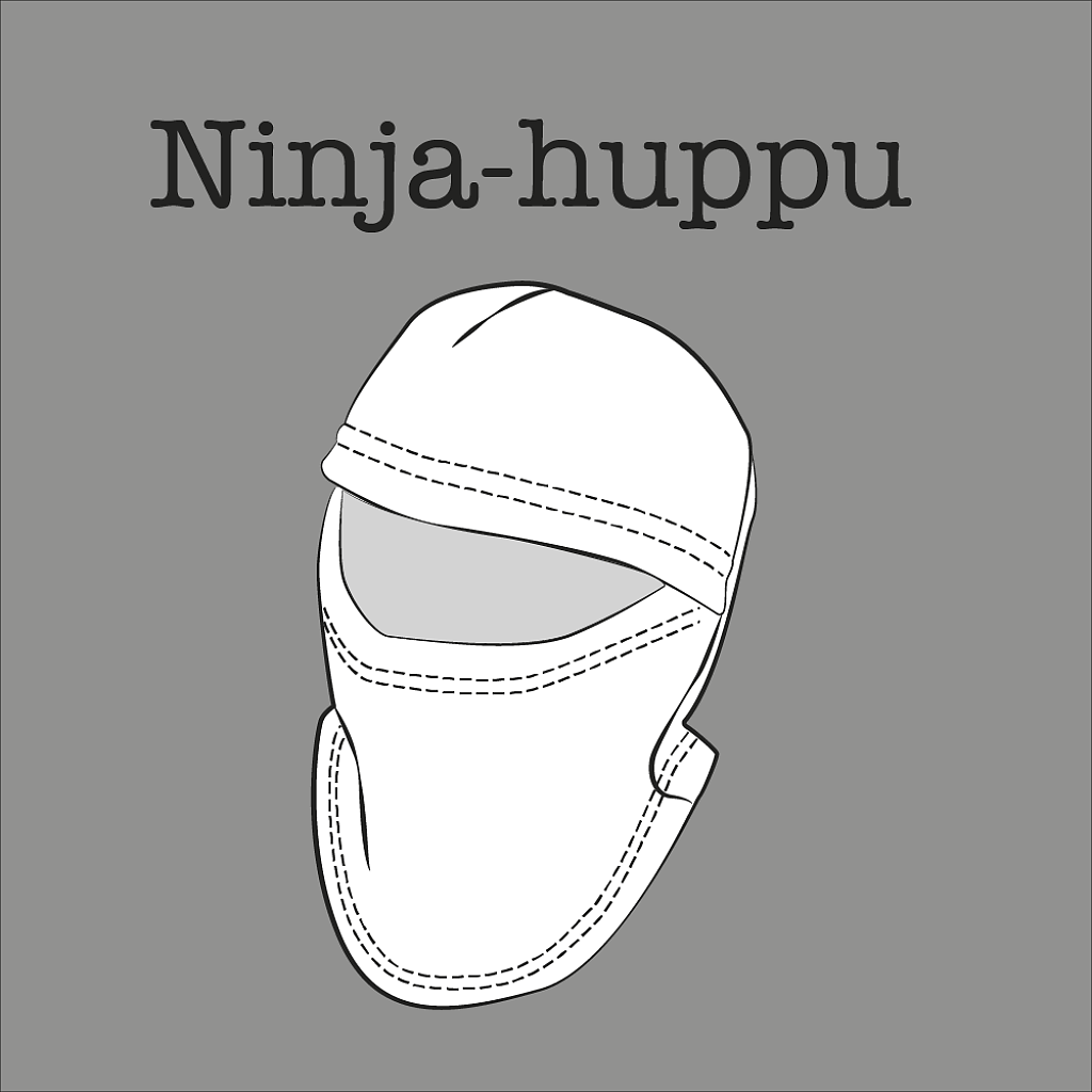 Kuvassa Ninja -huppu