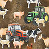 Pieni lisäkuva, jossa Trikoo digiprint traktorit ja eläimet