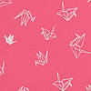 Pieni lisäkuva, jossa Pakanloppu (1,35m): Trikoo origamilinnut läpivärjätyllä pinkillä