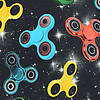 Pieni lisäkuva, jossa Trikoo digiprint värikkäät spinnerit tähdissä