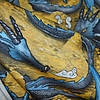 Pieni lisäkuva, jossa Luomutrikoo (digiprint) Lohikäärmeen luola värikäs