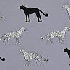 Pieni lisäkuva, jossa Pala 0,6m: Trikoo gepardit vaaleanharmaalla