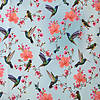 Pieni lisäkuva, jossa Trikoo digiprint (raportti) kolibrit ja kukat