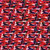 Pieni lisäkuva, jossa Lycra maastokuvio puna-sini