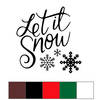 Pieni lisäkuva, jossa Silityskalvokuva Let it Snow 18cm