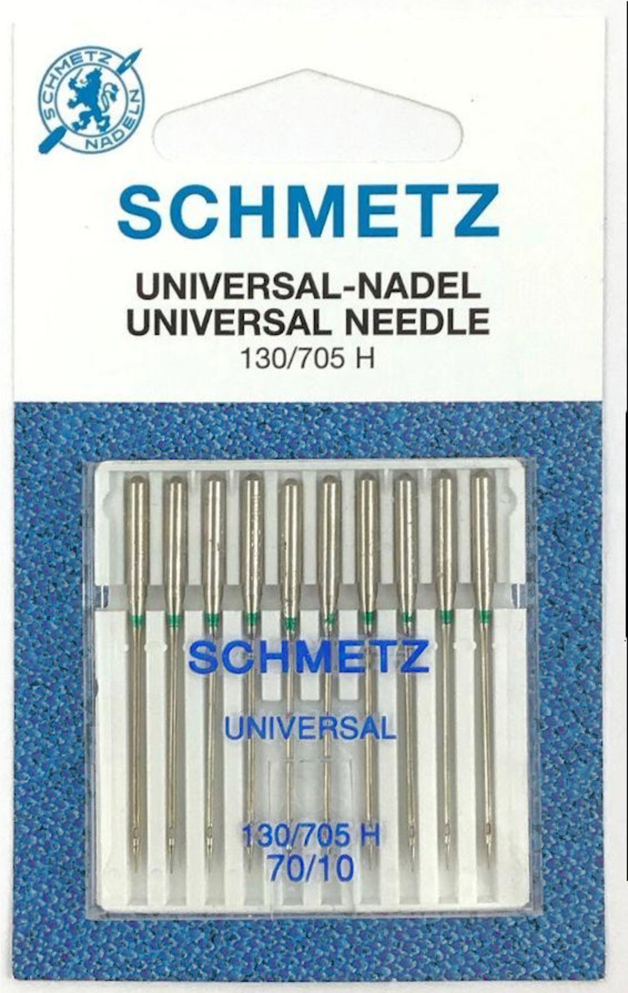 Kuvassa Universal yleisneulapaketti 10kpl Schmetz