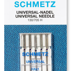 Kuvassa Universal yleisneulapaketti 5kpl Schmetz 